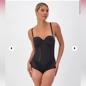 Maidenform Ultra-Firm Convertible Body Shaper Built-In Underwire Bra 34D Black